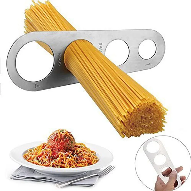 Pasta Measuring Tool - 4 Delik Spagetti Ölçer Paslanmaz Çelik