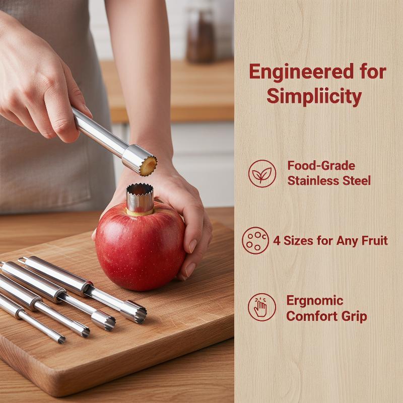 Kitchen Gadgets Usa - 4 adet Meyve Çekirdeği Sökücü Kesici