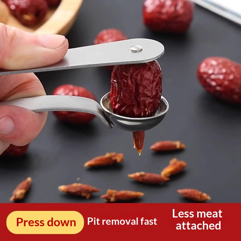 Kitchen Gadgets Design - Paslanmaz Çelik Hurma Çekirdek Çıkarıcı, Manuel