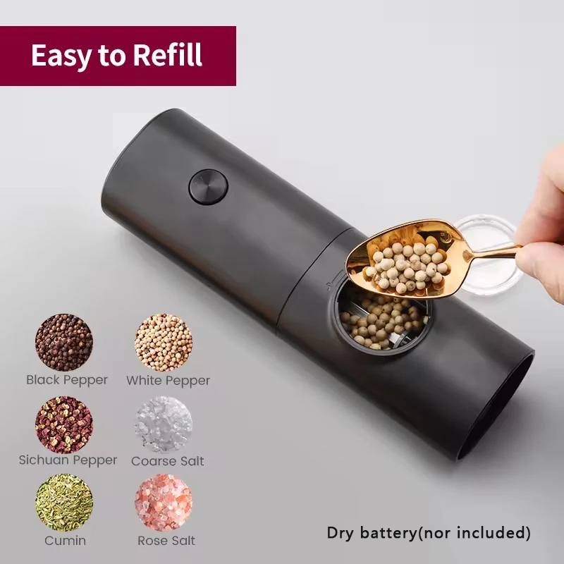 Kitchen Gadgets Electronic - Elektrikli Otomatik Tuz ve Karabiber Öğütücü