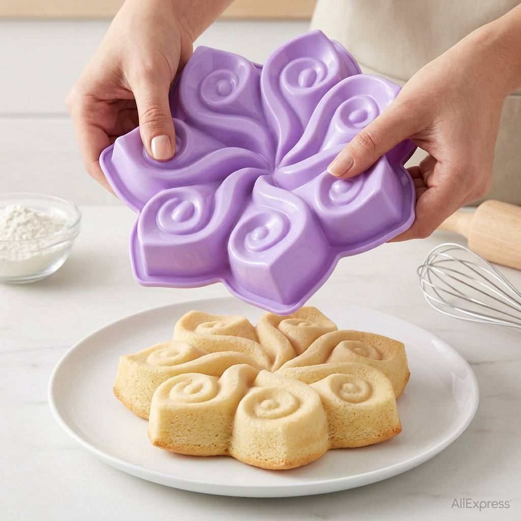 Büyük Çiçek Silikon Kek Kalıbı - Kitchen Hanging Gadgets incelemesi ve fiyatı