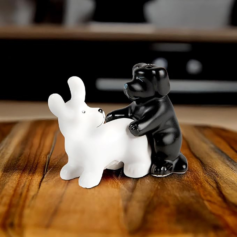 Siyah Beyaz Seramik Köpek Tuzl - Korean Kitchen Gadgets incelemesi ve fiyatı