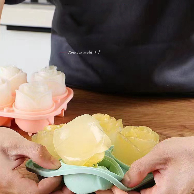 3D Gül Buz Kalıpları 4 Delik B - Kitchen Hanging Gadgets incelemesi ve fiyatı