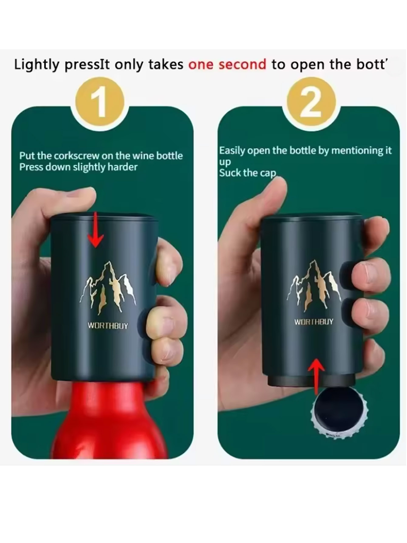 1 adet otomatik bira şişe açac - Kitchen Gadgets Design incelemesi ve fiyatı