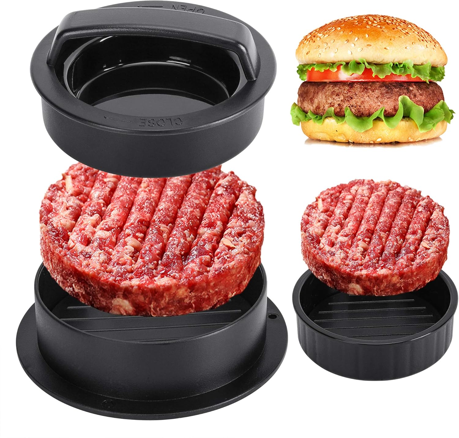 Yuvarlak Hamburger Burger Pres - Kitchen Helper Gadgets incelemesi ve fiyatı