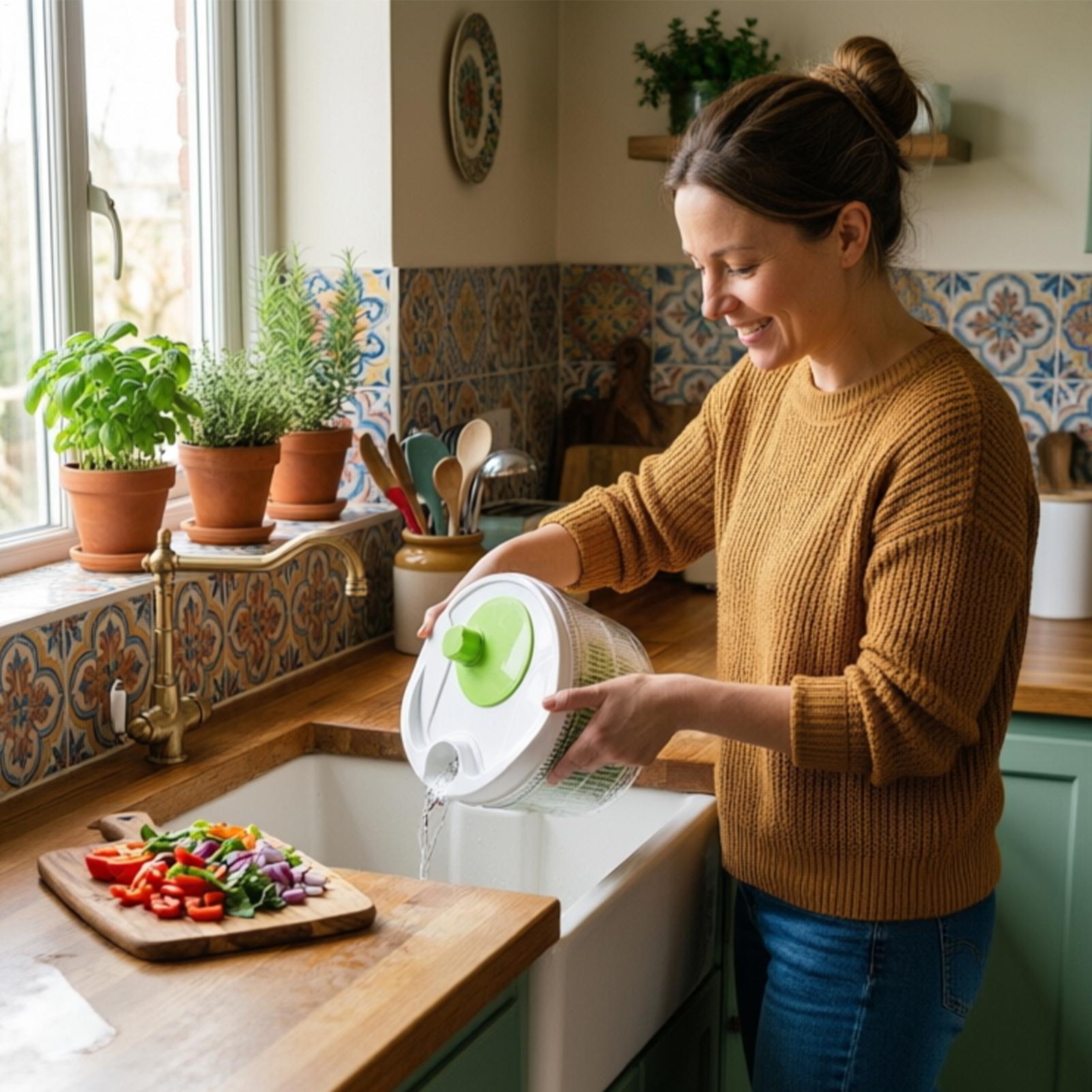 Çok Fonksiyonlu Ev Tipi Manuel - Salad Spinner incelemesi ve fiyatı
